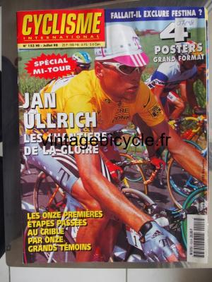 CYCLISME INTERNATIONAL 1998 - 07 - N°153 juillet 1998