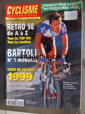 CYCLISME INTERNATIONAL 1998 - 12 - N°158 decembre 1998