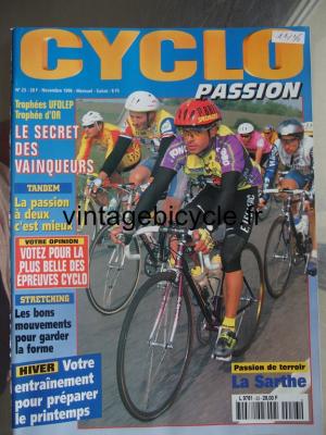 CYCLO PASSION 1996 - 11 - N°23 novembre 1996