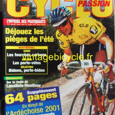 CYCLO PASSION 2001 - 07 - N°81 juillet 2001