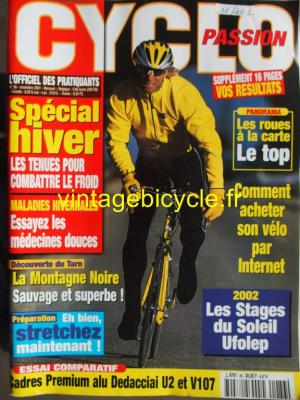 CYCLO PASSION 2001 - 11 - N°86 novembre 2001