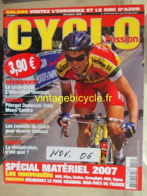 CYCLO PASSION 2006 - 11 - N°154 novembre 2006