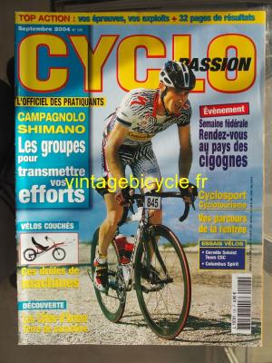 CYCLO PASSION 2004 - 09 - N°126 septembre 2004
