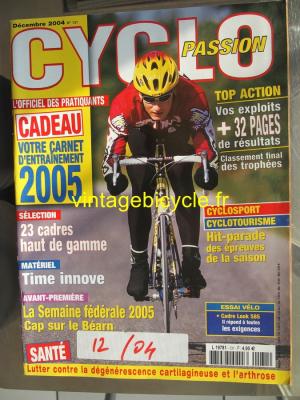 CYCLO PASSION 2004 - 12 - N°131 decembre 2004