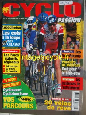 CYCLO PASSION 1998 - 04 - N°40 avril 1998