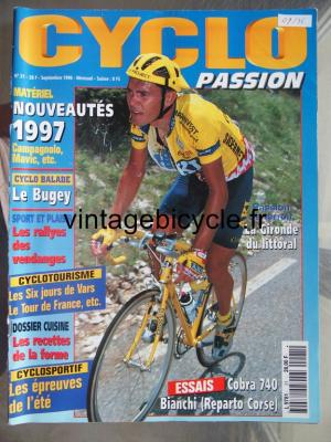 CYCLO PASSION 1996 - 09 - N°21 septembre 1996