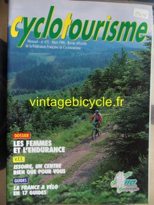 Cyclotourisme 1996 - 03 - N°435 mars 1996