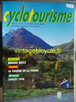 Cyclotourisme 1996 - 10 - N°441 octobre 1996