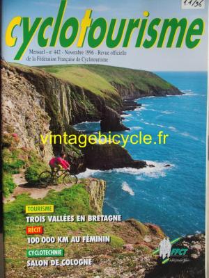 Cyclotourisme 1996 - 11 - N°442 novembre 1996