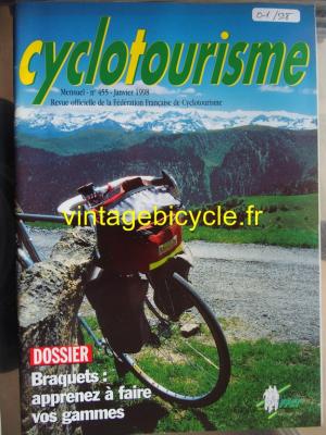 Cyclotourisme 1998 - 01 - N°455 janvier 1998