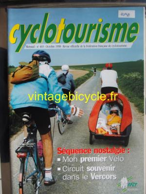 Cyclotourisme 1998 - 10 - N°463 octobre 1998
