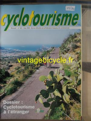 Cyclotourisme 2000 - 06 - N°482 juin 2000