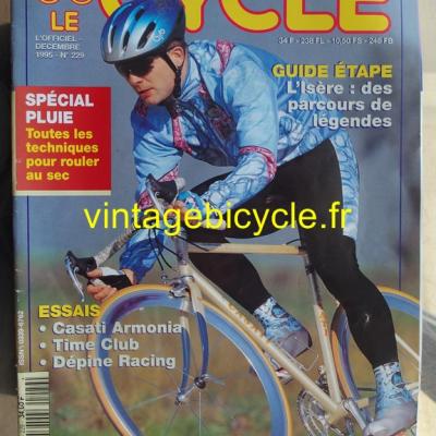 LE CYCLE l'officiel 1995 - 12 - N°229 decembre 1995