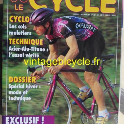LE CYCLE l'officiel 1994 - 12 - N°218 decembre 1994