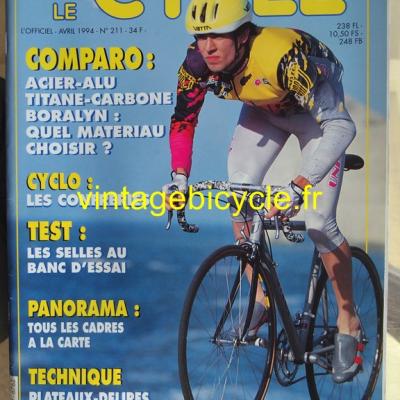 LE CYCLE l'officiel 1994 - 04 - N°211 avril 1994