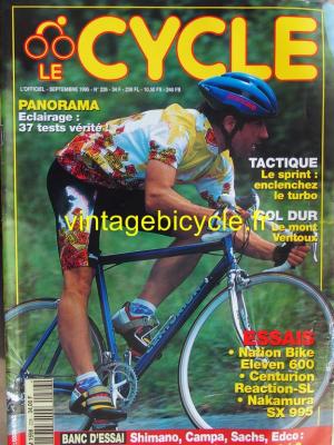 LE CYCLE l'officiel 1995 - 09 - N°226 septembre 1995