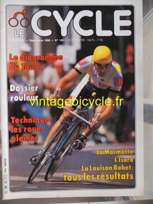 LE CYCLE l'officiel 1986 - 09 - N°126 septembre 1986