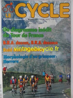 LE CYCLE l'officiel 1985 - 09 - N°115 septembre 1985