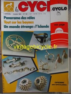 LE CYCLE l'officiel 1984 - 10 - N°105 octobre 1984
