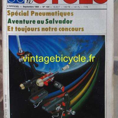 LE CYCLE l'officiel 1984 - 09 - N°104 septembre 1984
