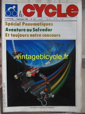 LE CYCLE l'officiel 1984 - 09 - N°104 septembre 1984