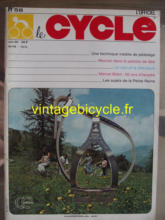 Vintage bicycle fr l officiel du cycle 74 copier 