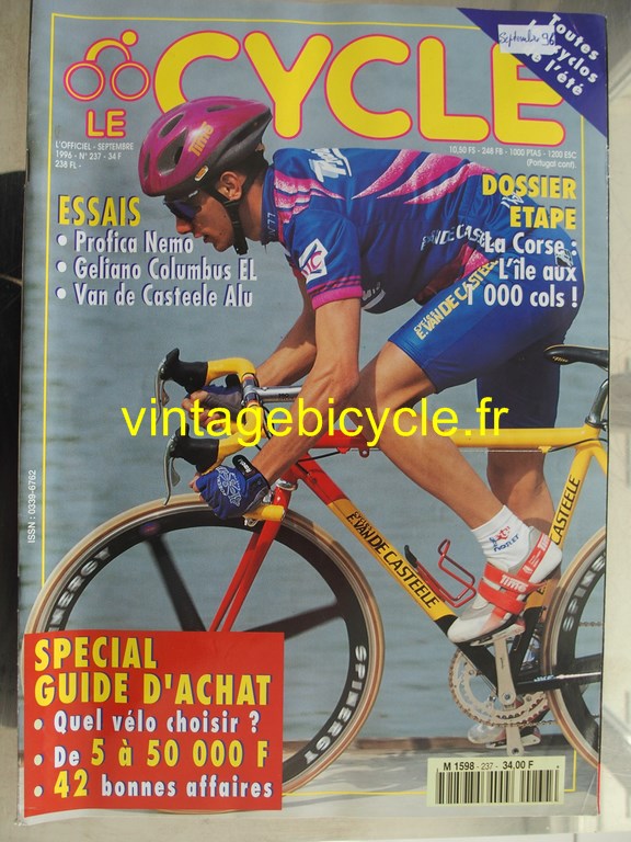 Vintage bicycle fr l officiel du cycle 84 copier
