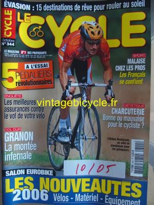 LE CYCLE l'officiel 2005 - 10 - N°344 octobre 2005