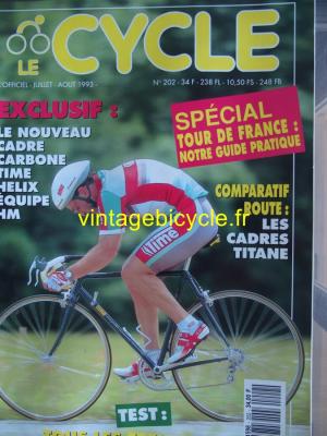 LE CYCLE l'officiel 1993 - 07 - N°202 juillet / aout 1993