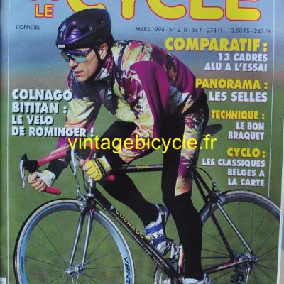 LE CYCLE l'officiel 1994 - 03 - N°210 mars 1994