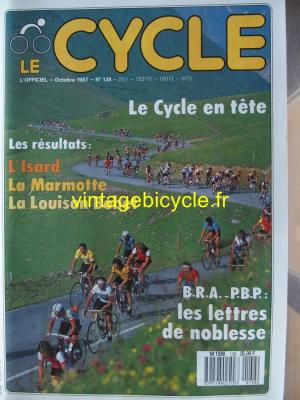 LE CYCLE l'officiel 1987 - 10 - N°138 octobre 1987