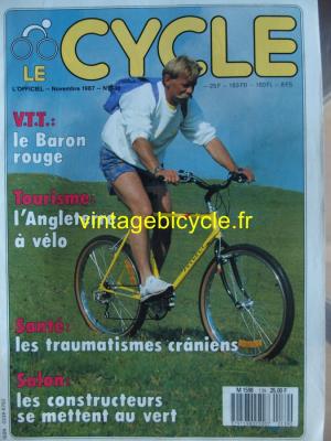 LE CYCLE l'officiel 1987 - 11 - N°139 novembre 1987