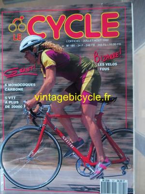 LE CYCLE l'officiel 1992 - 07 - N°191 juillet 1992