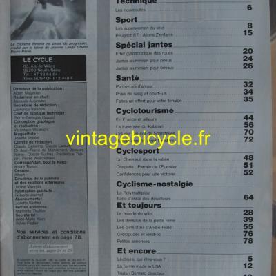 LE CYCLE l'officiel 1987 - 02 - N°131 fevrier 1987