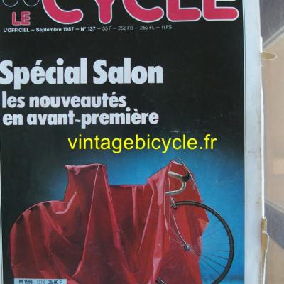 LE CYCLE l'officiel 1987 - 09 - N°137 septembre 1987