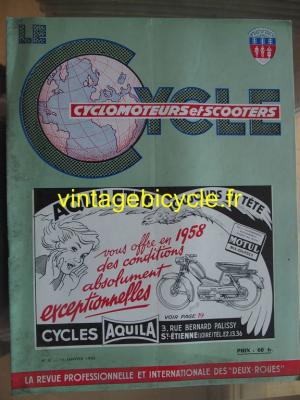 LE CYCLE 1958 - 01 - N°5 janvier 1958