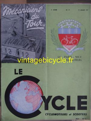 LE CYCLE 1951 - 07 - N°17 juillet 1951