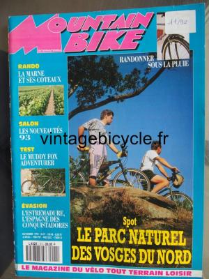 MOUNTAIN BIKE INTERNATIONAL 1992 - 11 - N°21 novembre 1992