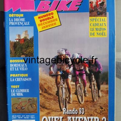 MOUNTAIN BIKE INTERNATIONAL 1992 - 12 - N°22 decembre 1992 / janvier 1993