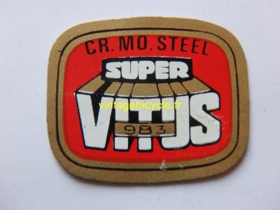 SUPER VITUS 983 ORIGINAL Bicycle Frame Tubing STICKER NOS