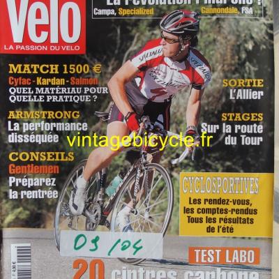 TOP VELO 2004 - 09 - N°90 septembre 2004