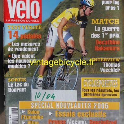 TOP VELO 2004 - 10 - N°91 octobre 2004