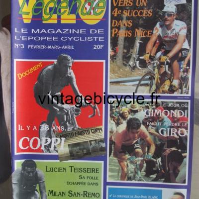 VELO LEGENDE 1998 - 02 - N°3 fevrier / mars / avril 1998