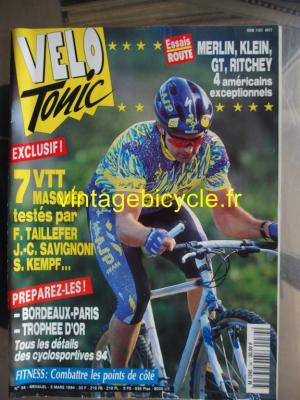 VELO TONIC 1994 - 03 - N°34 mars 1994