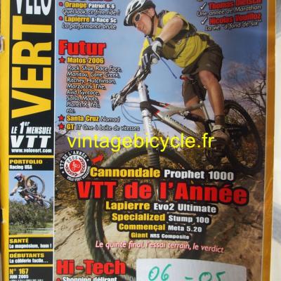 VELO VERT 2005 - 06 - N°167 juin 2005