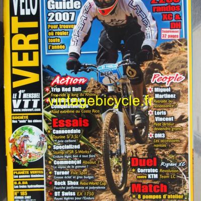 VELO VERT 2007 - 02 - N°185 fevrier 2007