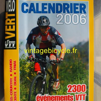 VELO VERT 2006 - 00 - Calendrier 2006