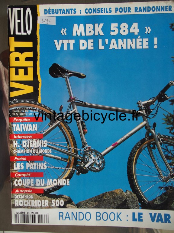 Vintage bicycle fr velo vert 4 copier
