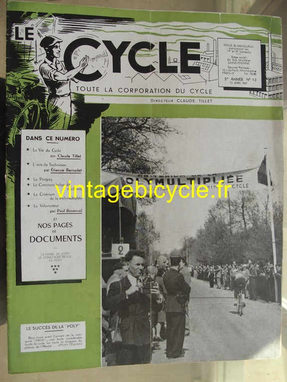 Vintage bicycle le cycle 13 copier