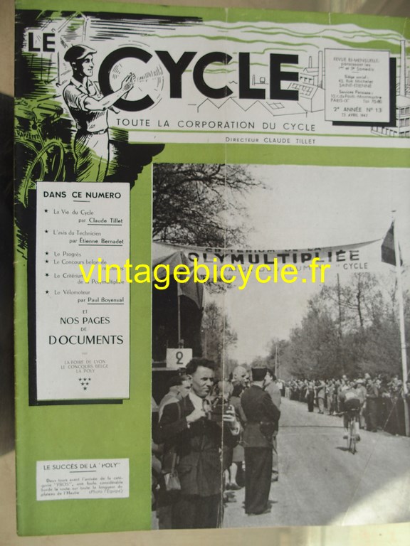 Vintage bicycle le cycle 16 copier